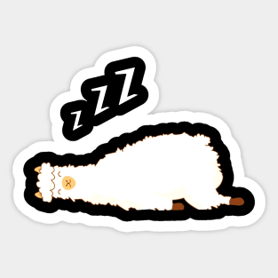 Llama Alpaca Sleep Lazy Sticker